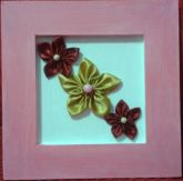 Ref.015 quadro flor de cetim